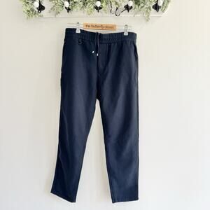 Neuw Navy Blue Drawstring Pocketed Relaxed pants Size W32